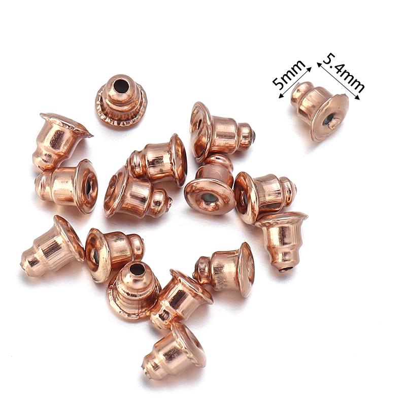100-200pcs/Lot Rubber Ear Backs Stopper Earnuts Stud Earring Back Supplies For DIY Jewelry Findings Making Accessories Wholesale