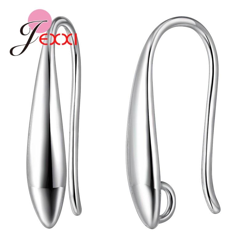 

Trendy 925 Sterling Silver Earring Hooks For DIY Jewelry Makings Cubic Zirconia Earring Clasps Accessories