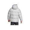 Adidas AW24 Travel Outdoor Series Solid Color Zipper Hooded Long Sleeve Down Jacket Men Outerwear Solid-Gray IX7926