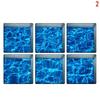 13x13cm 6ks 3D protiskluzová vodotěsná PVC nálepka na vanu Dekor Obtisky Nálepka do koupelny s různými možnostmi výběru w