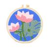 Flower Pattern Punch Needle Set Needlework Poke Needle Embroidery Kit  Educational Toys