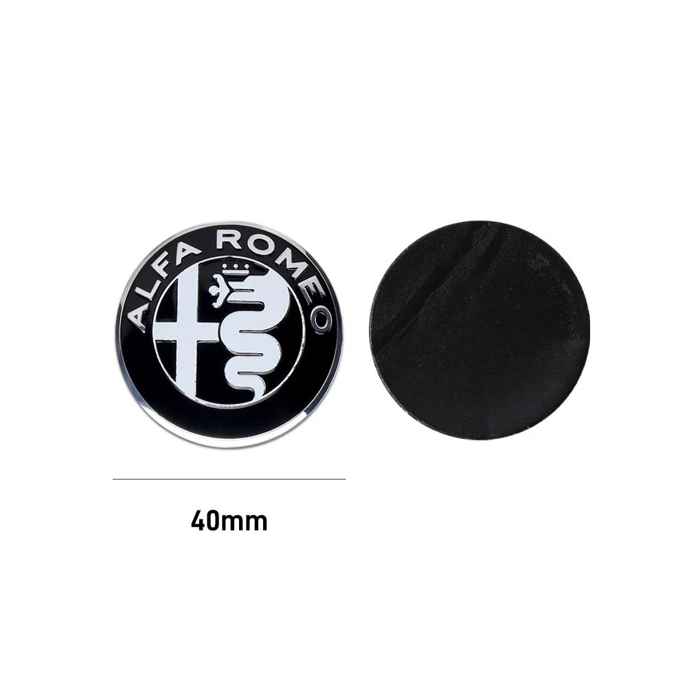Autoaufkleber Für Alfa Romeo 1 Stück Auto Frontgrill Emblem Abdeckungen Aufkleber Mittelkonsolenknopf Innenaufkleber Für Alfa Romeo Sporti