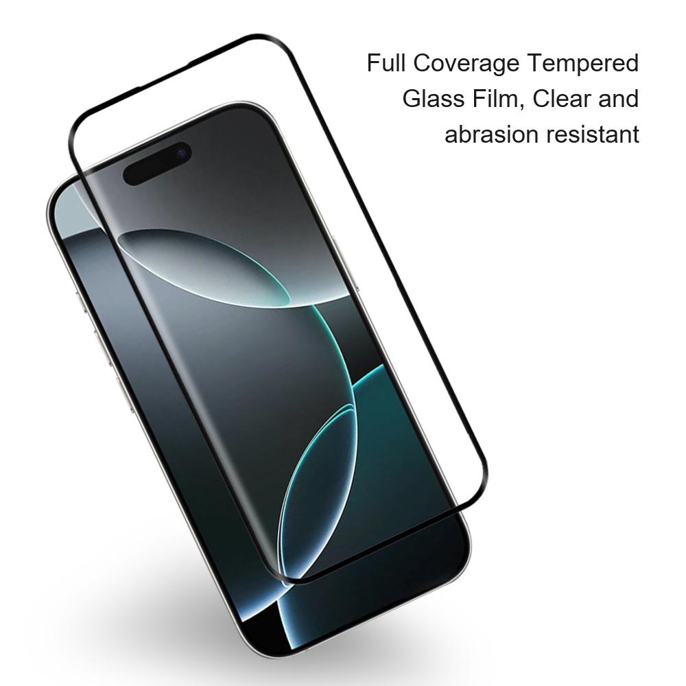 AMORUS 2 Stück für iPhone 17 Pro Max Displayschutzfolie Bruchsicher Siebdruck Gehärtetes Glas Folie