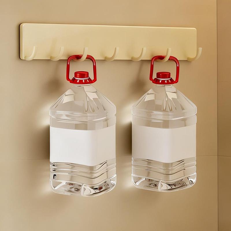 Kitchen Non-drilling Magnetic Hook Door Rear Hook for Hanging Spatulas and Spoons - Seamless Wall-mounted Storage Rack