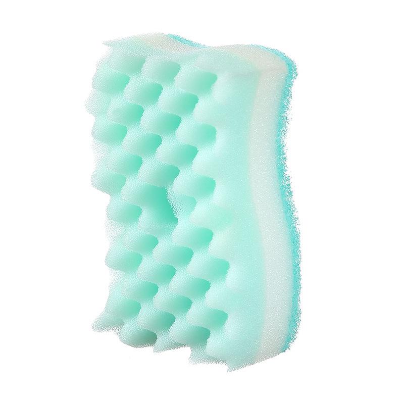 Double-Layer Wave Dishwashing Sponge and Cloth Set