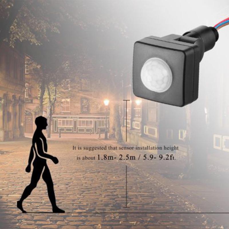 Waterproof Body Infrared PIR Motion Sensor Switch LED Light Strip Automatic 110V