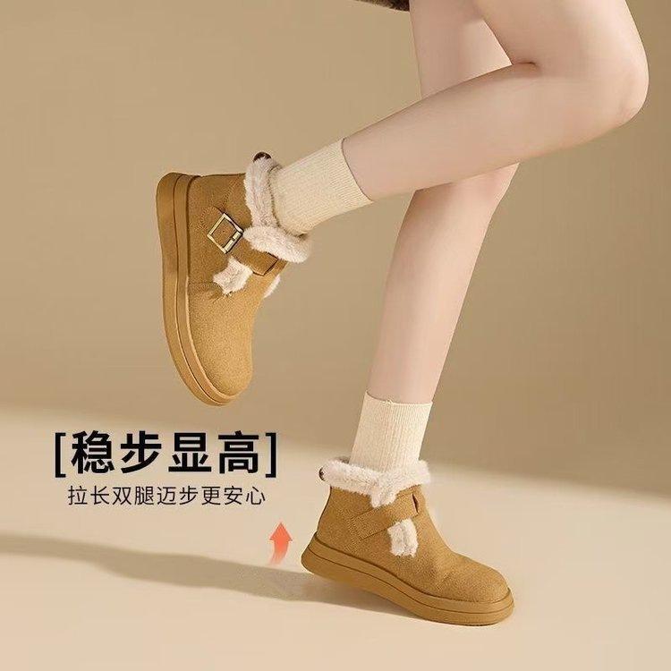 

Snow boots winter new velvet warm non-slip outer Birkenstock short boots 35