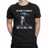 Be Kind To Animals or I'll Kill You Dog Lover Vegan Funny Men Black T-Shirt Tee Unisex T-Shirt