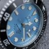 HYAKUICHI 101 No.7R-IB Hyakuichi Ceramic Bezel Dive Watch, Mechanical, No Date, Ice Blue, Hack Function