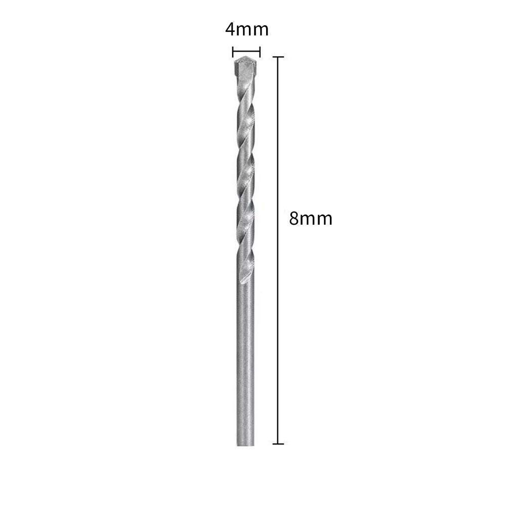 New 4/6/8/12mm Wall Drill Bits High Speed Steel Carbide Tipped Masonry Drill Bit Impact Drills Concrete