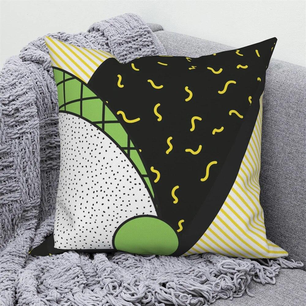 Față de pernă nordică Home Canapea Husă de pernă decorativă, geometrică, colorată