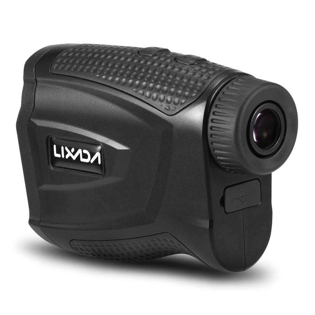 Lixada Golf Rangefinder 656 Yards Range Rechargeable Distance Meter Speed Tester 6X Magnification