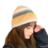 Tie-dye Knitted Wool Hats for Children In Autumn and Winter Show Their Faces. Hundred Small Retro Gradual Changes Baotou Cold Hat Cover Head Warm Hat