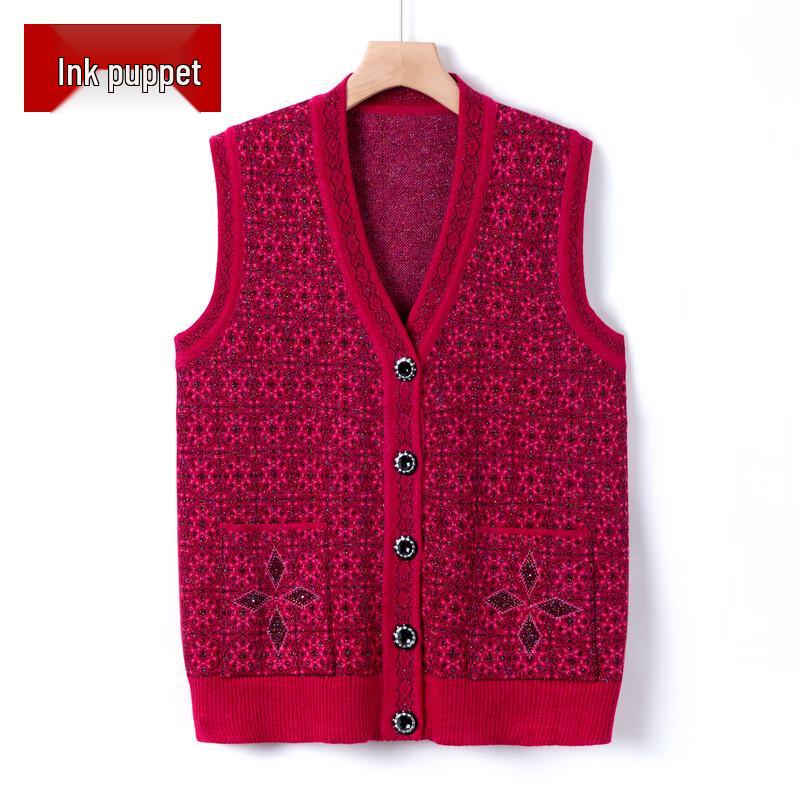 

Women s Casual Knitted Vest with Pockets 3XL