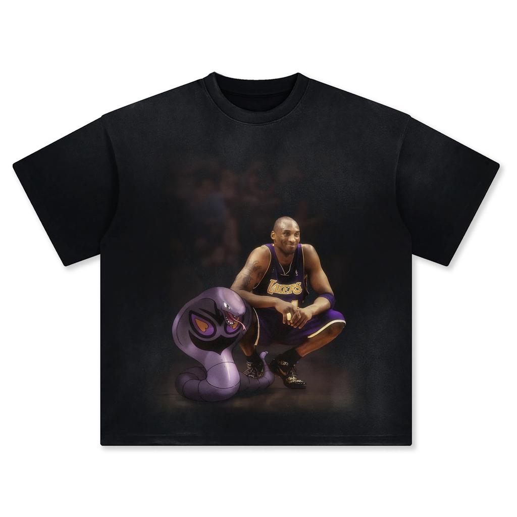 Pokémon Joint Basketball Star Printing Shortsleeved Tshirt Mens 2025 Summer New Fashion Cotton Breathable Y2K Street Top
