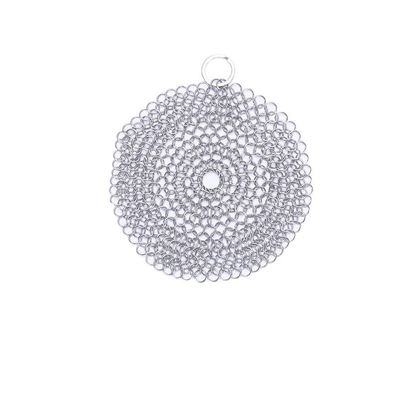 Reusable Kitchen Cleaning Ring Net 316 Stainless Steel Washing Net  Cleaning Brush