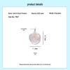 S925 Sterling Silver Iridescent Gradient Heart Charm for DIY Jewelry: Necklaces, Bracelets, and Foot Ornaments.