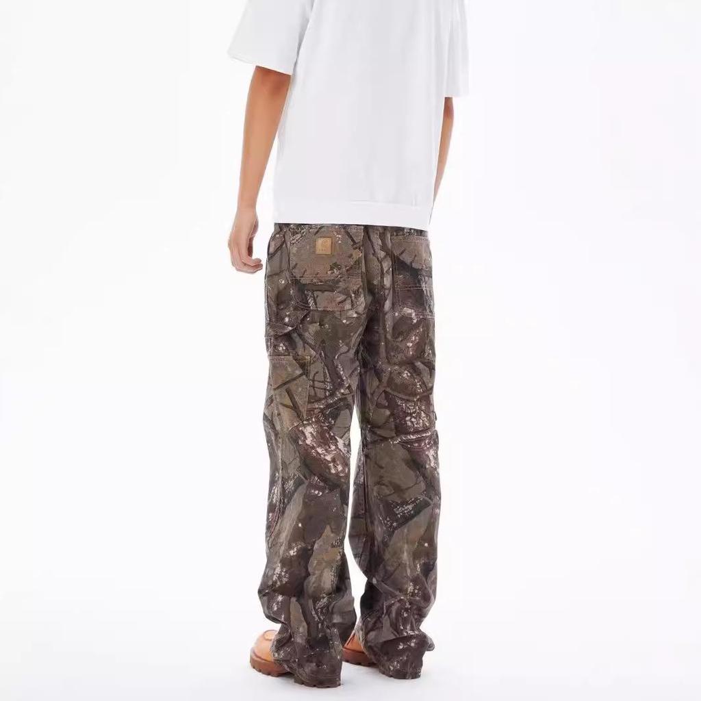 Mars Camo Distressed Cargo Pants: Unisex, Loose-Fit, Outdoor Casual Trousers