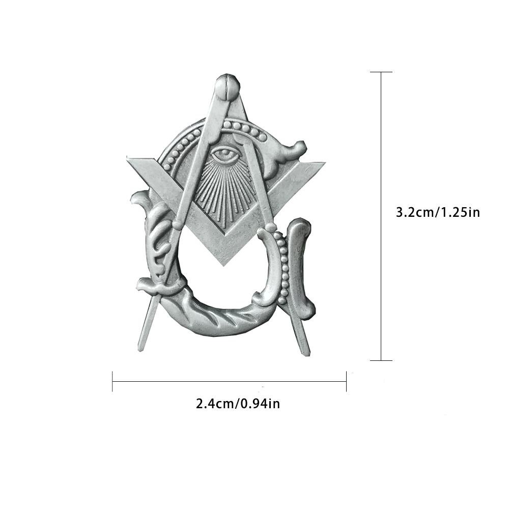 Vintage Freemason Mason Badge BLM6 - 2.5*3.3cm Exquisite Lapel Pin for Gentlemen s Business & Fraternal Events 2.4*3.2cm