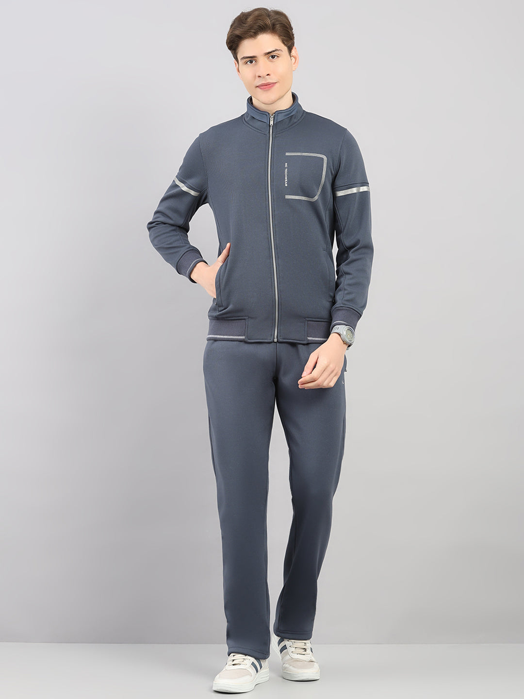 Monte Carlo Mens Regular Fit Solid Tracksuit L