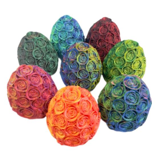 3D Printed Rose Dragon Articulated Dragon with Egg Flexible Rose Dragon