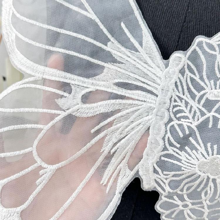 Exquisites Embroidered Butterfly Appliques Fashion Meshes Styles Patches for Fashionists and Custom Clothing