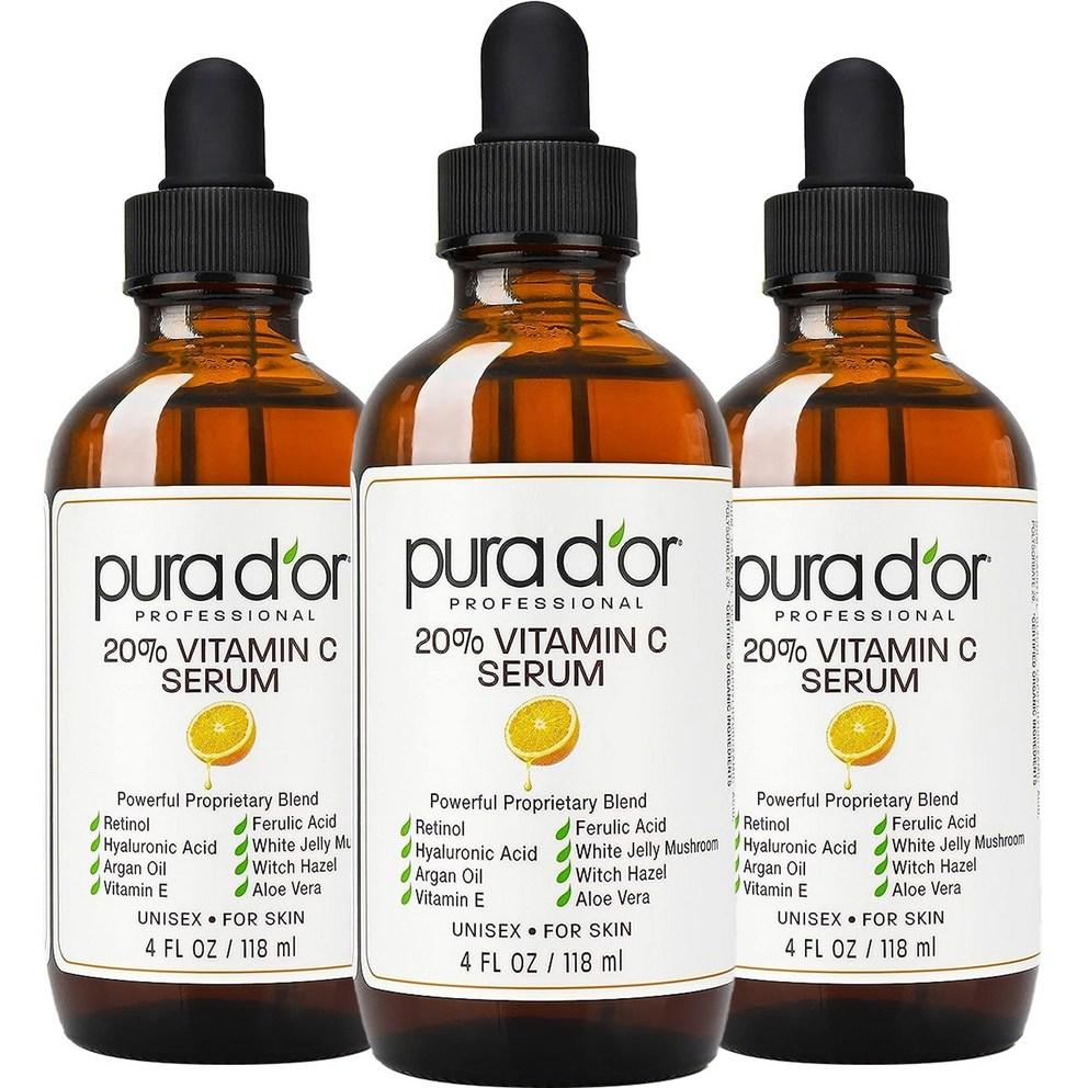 [Pura D or] 20% Vitamin C Serum, 118ml, 3 Pack