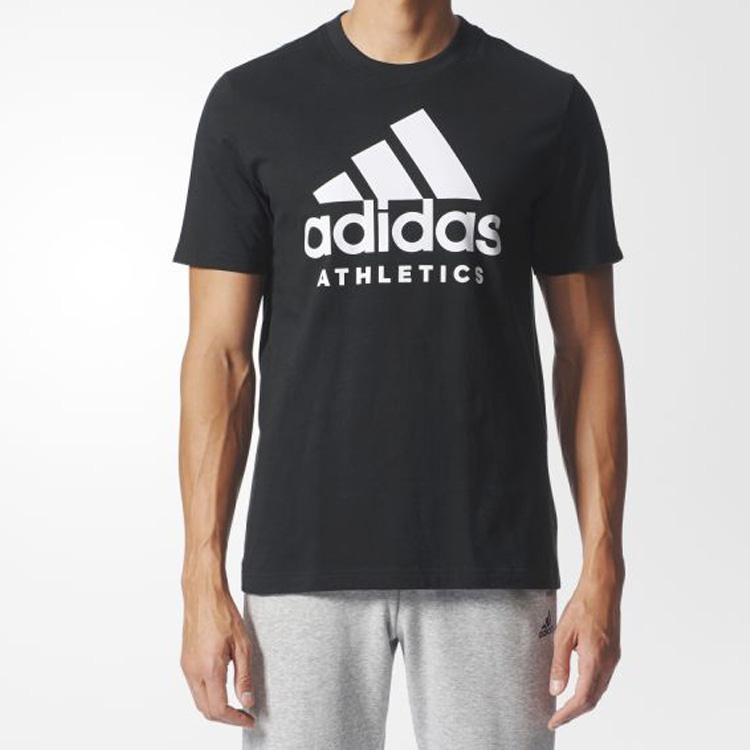 Adidas Training Crew Neck Short Sleeve T-Shirt Men Tops Black BR4749