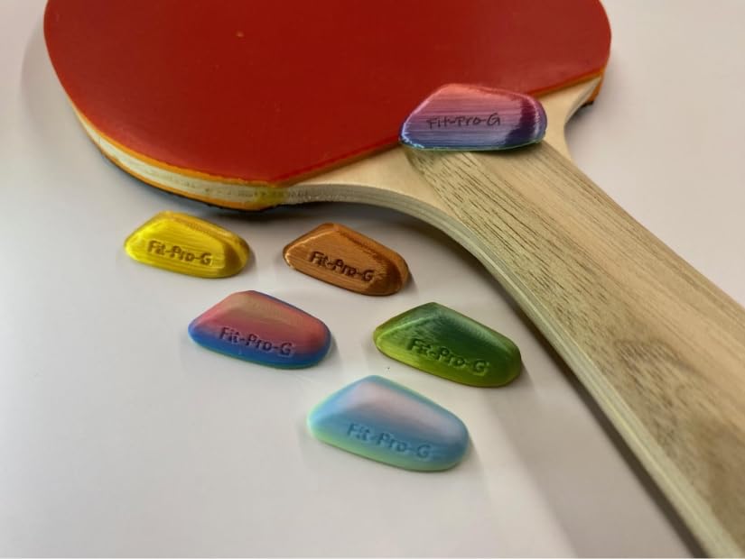 Grip Meister Fit-Pro-G Carbon Right Handed Medium Patented Table Tennis Shakehand Support with Thumb Guide and Adhesive
