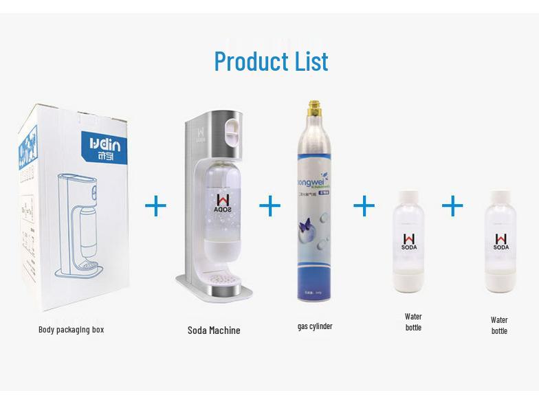 Nibu Soda Water Maker: Home & Commercial Beverage Carbonator for Soda, Bubbles, and Milk Tea.