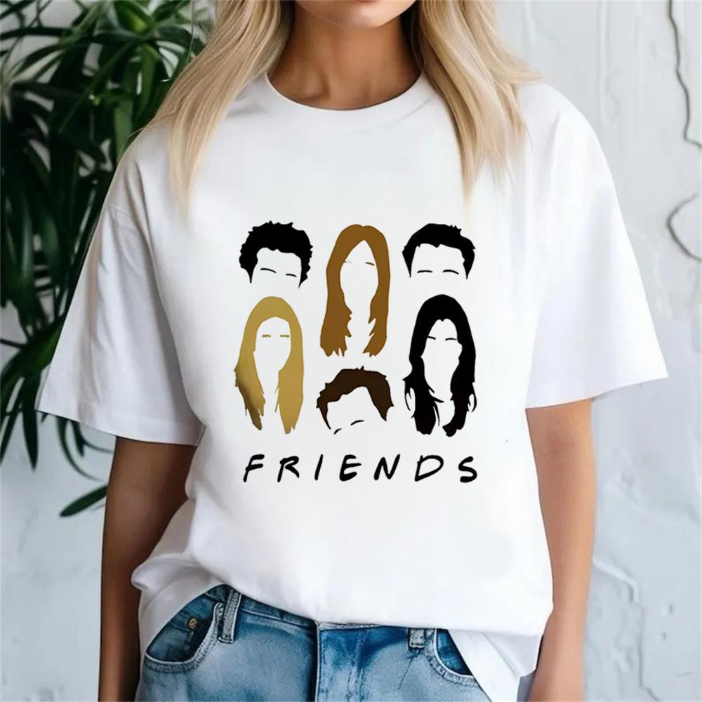 Friends Tv tshirt female graphic Psychedelic Pastel Trendy Colorful Punk t shirt Psychedelic 80s kawaii Retro