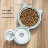 Anti-Spill Pet Food & Water Bowl Set for Cats & Dogs - Automatic Drinking Bowl Included