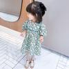 Girls Summer Floral Short Sleeve Dress Cute Princess Baby Toddler Casual Party Sundress For Kids