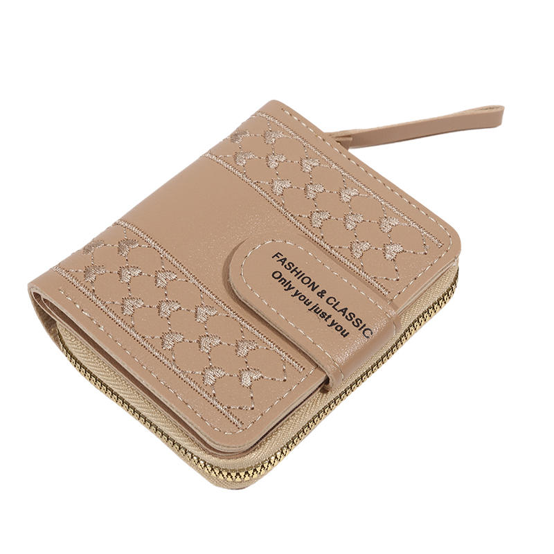 Women's Wallet Short Zipper Large Capacity Zero Wallet Versatile Handbag Card Holder