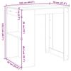 Bar Table Concrete Grey 102 X 70 X 103.5 Cm Particleboard
