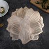 Lotus-Shaped Placemat PVC Embossed Pattern Heat Resistant Table Mat Protects Against Stains Scratches Non-Slip Easy Clean Kitchen Dining Party Mat