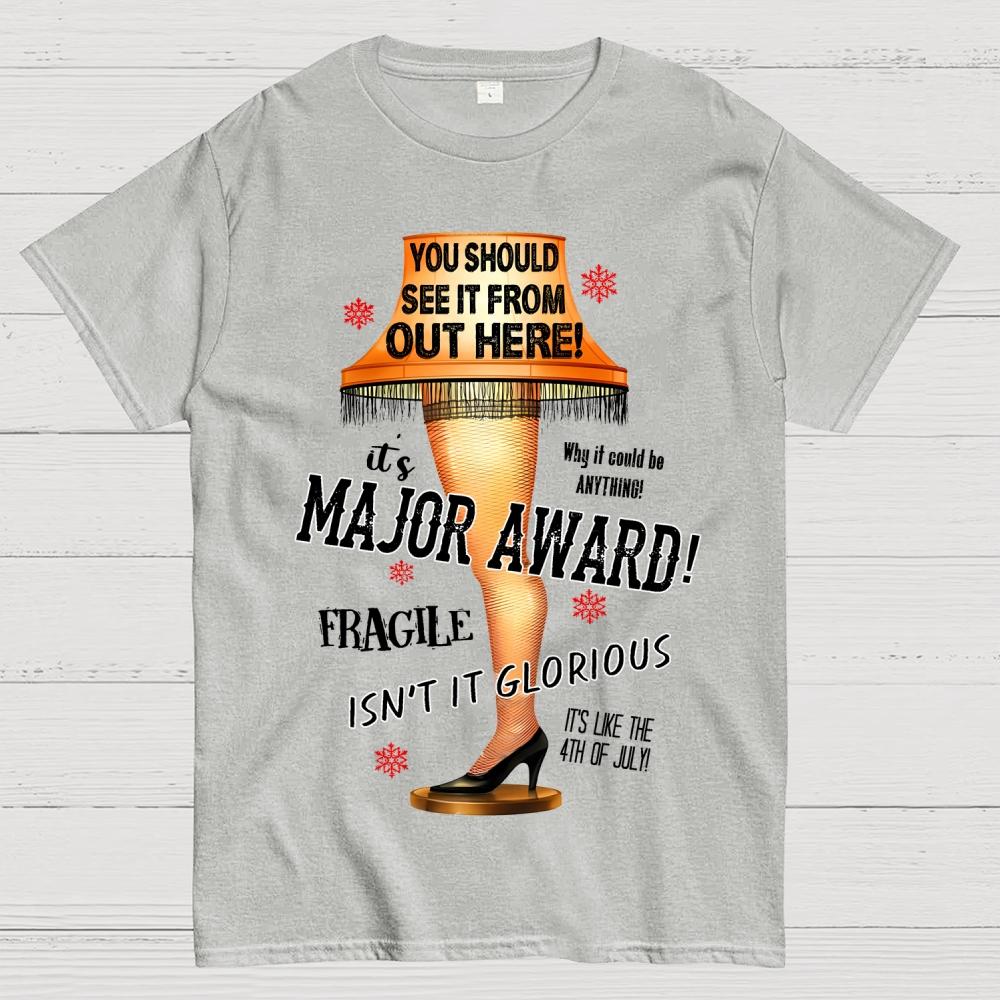 It's a Major Award Leg Lamp Christmas Cotton Summer Casual Cool Loose T-Shirt