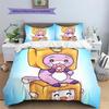 LankyBox  Pattern Bedding Quilt Set  Home Decoration  Gift (1 * duvet cover + 2 * pillowcase  without core)