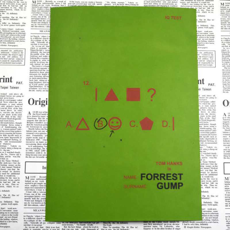 Kostenloser Versand Forrest Gump Klassischer Filmplakat Retro Kraftpapier Dekor
