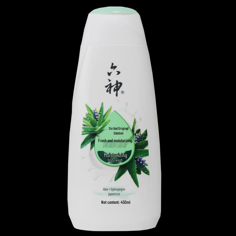 Гель для душа Six God Fresh Moisturizing с алоэ и офиопогоном, 450 мл