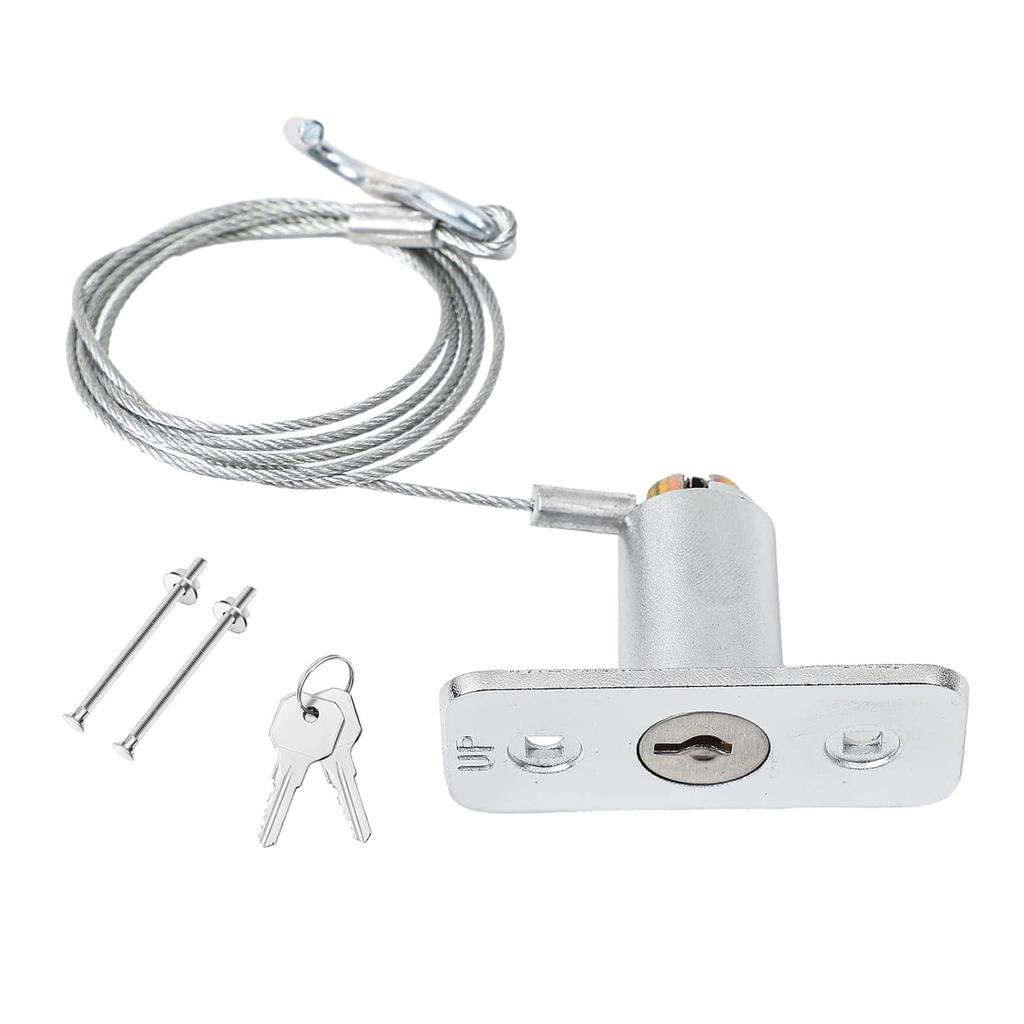 Emergency Garage Door Manual Release Lock Universal Compatibility Stainless Steel Construction No Drilling Required