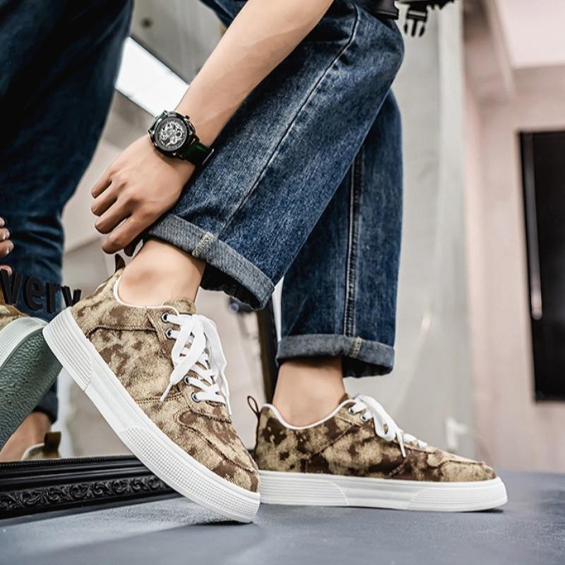 Fashion Youth Vintage Canvas Shoes for Men Summer Designer Breathable Board Shoes Casual Flats Shoes Korean Trend Man Sneakers Masculino
