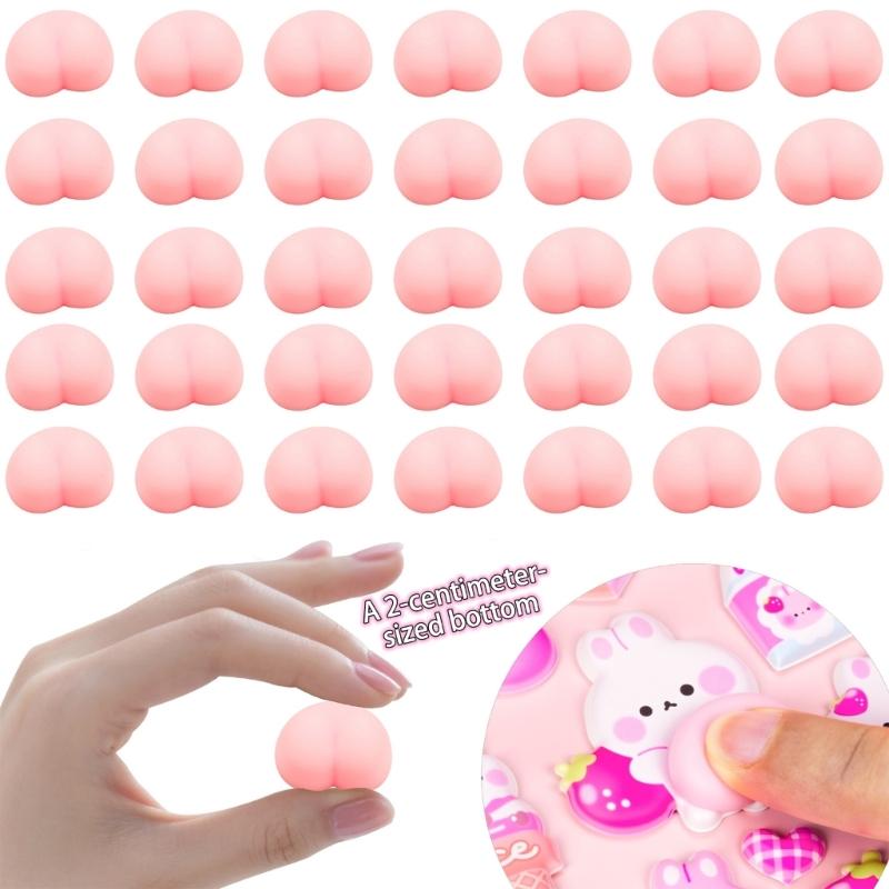 Funny Butt Peach Shaped Stress Ball for Adults Students Office Desk Relaxation Pranks TPR Portable Pink Toy