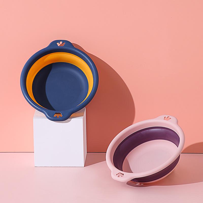 Collapsible Portable Children's Washbasin - Durable, Thickened Plastic for Travel and Outdoor Use