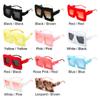 UV400 Ladies Shades Square Frame Soft Fur Ladies Sexy Shades Plush Sunglasses Punk Sun Glasses