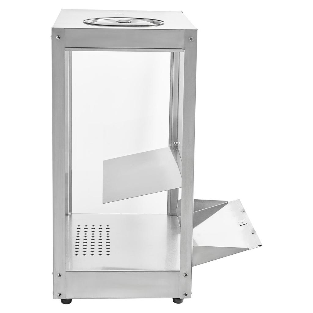 VEVOR Commercial Nacho Chip Warmer, 80L Chip Warmer Machine with Heating Base and Warming Light, Nacho Machine with Deflection Board, Stainless Steel