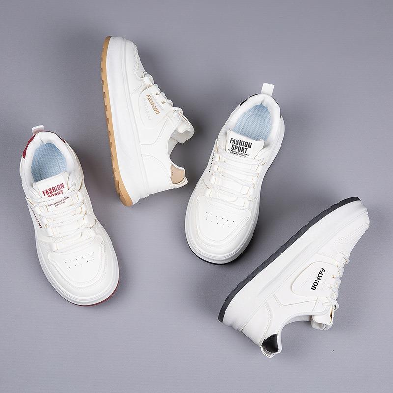 New Autumn Versatile White Shoes Women's High-end Student Soft-soled Casual Shoes Sports Platform Shoes Women