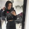 Gothic Halloween Cobweb Print Black T Shirt O Neck Long Sleeve Sexy Cropped Tops Punk Loose Autumn T-shirt