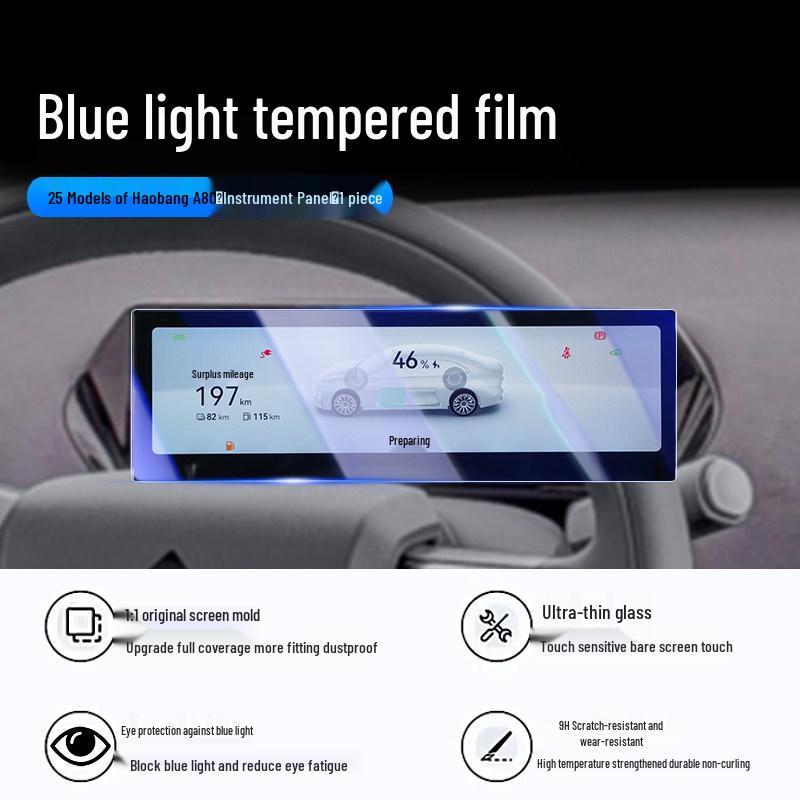 Haopai A800 Tempered Film: Protective Screen & Interior Trim for 25 Models