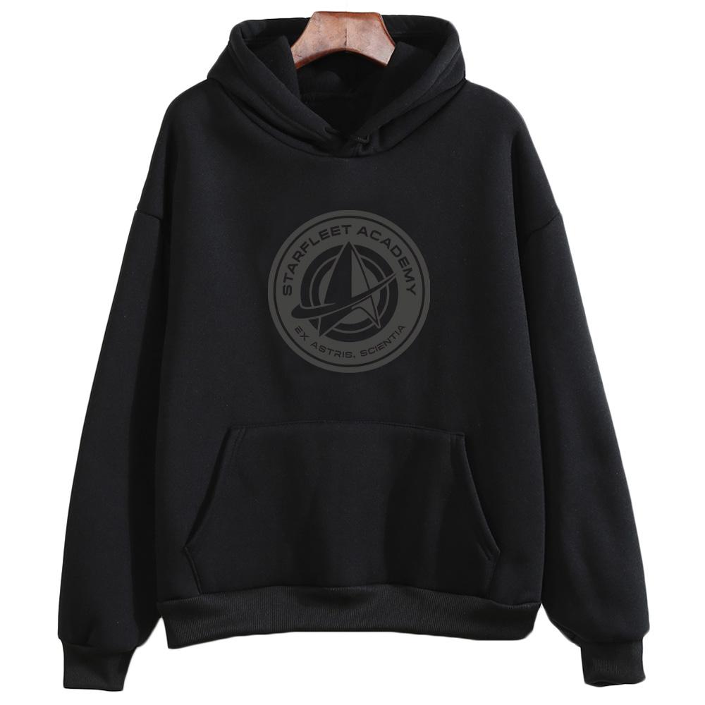 

Star Trek Starfleet Academy Logo Unisex Hoodie Funny Long Sleeve Sweatshirts Women Men Casual Versatile Pullovers Hoody XS чёрный